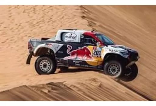 【中古】ミニカー 1/43 TOYOTA HILUX Winner Dakar 2022 Al-Attiyah - Mathieu Baumel #201 [S5870]没有明显的损伤或污渍