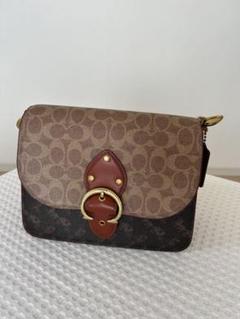 Coach ショルダーバッグ 中型 ブラウン/ベージュ