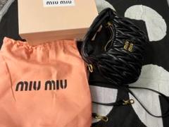 miu miu ブラック ショルダーバッグ