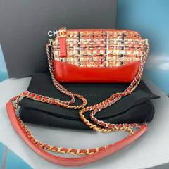 極極美品！激レア！ガブリエル　ドゥ　CHANEL★ツイード　チェーンウォレット