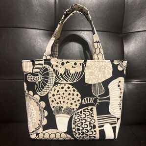 北欧柄 ハンドメイド ミニトートバッグ