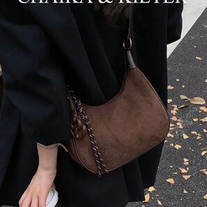 スエード調クレセントショルダーバッグ レディース カバン トートバッグ416,172