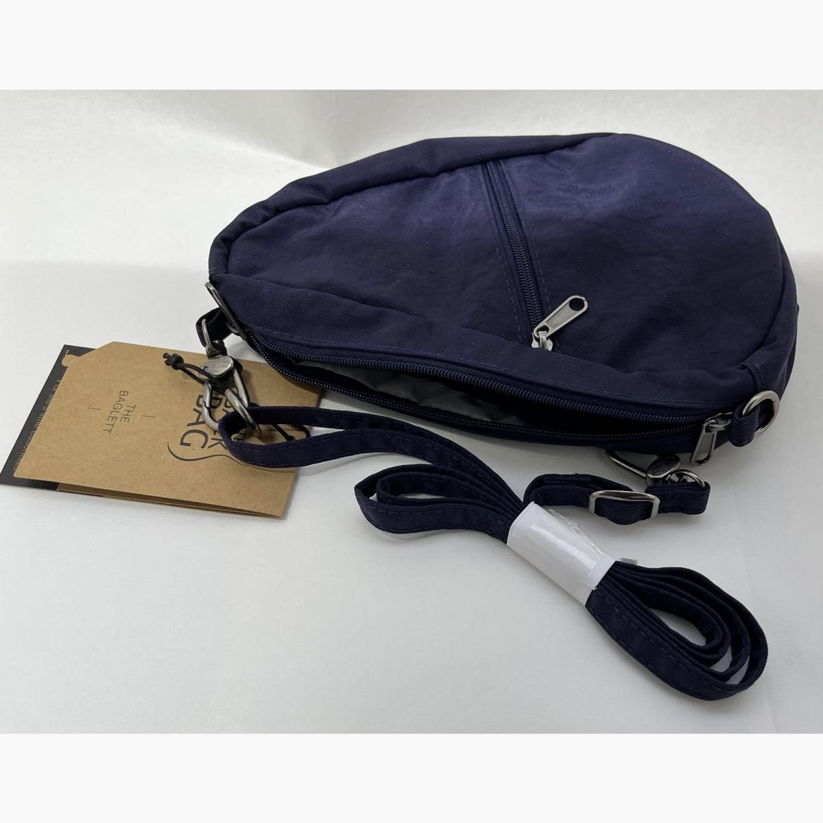 ヘルシーバックバッグ［HEALTHY BACK BAG］ テクスチャードナイロン ミニバッグレット ブルーナイト