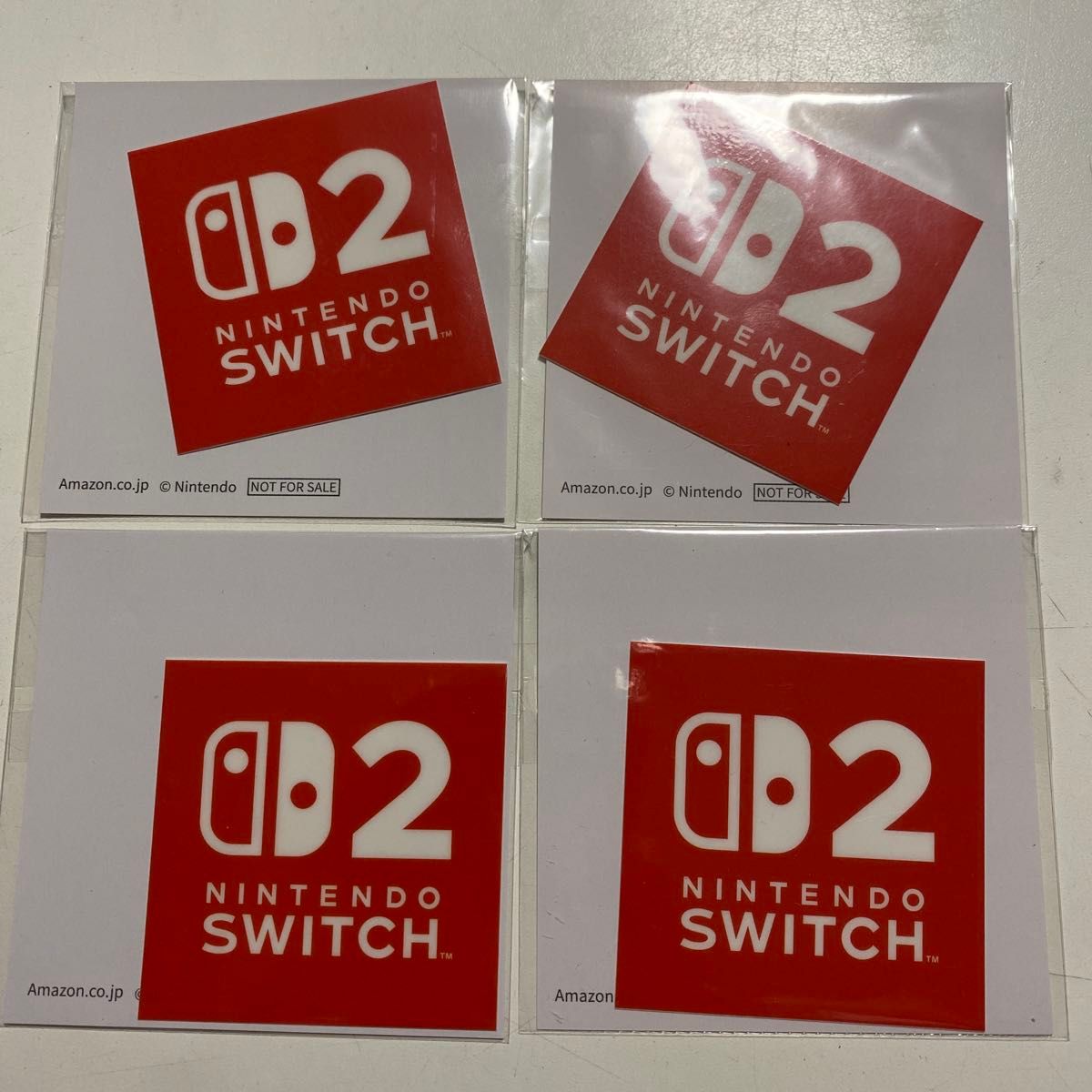 任天堂 Nintendo Switch 2 ロゴステッカー 4枚セット 非売品