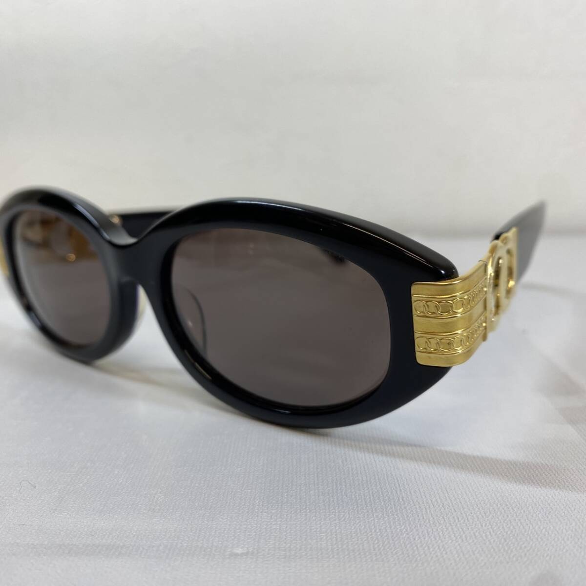 【MH-0043】中古品 CELINE セリーヌ サングラス CLF-731 ゴールド×ブラック系 メタル×プラスチック 度入り