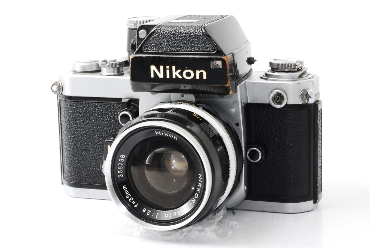 ★実用品★ ニコン NIKON F2 フォトミック DP-1 ボディ シルバー + NIKKOR-S Auto 35mm F2.8 ★シャッター全速 露出計OK★ #Z72180200