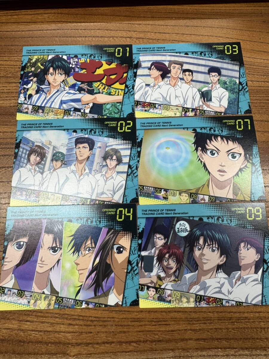 6枚セット テニスの王子様 OPENING THE CARD 同封可能 ZM7278