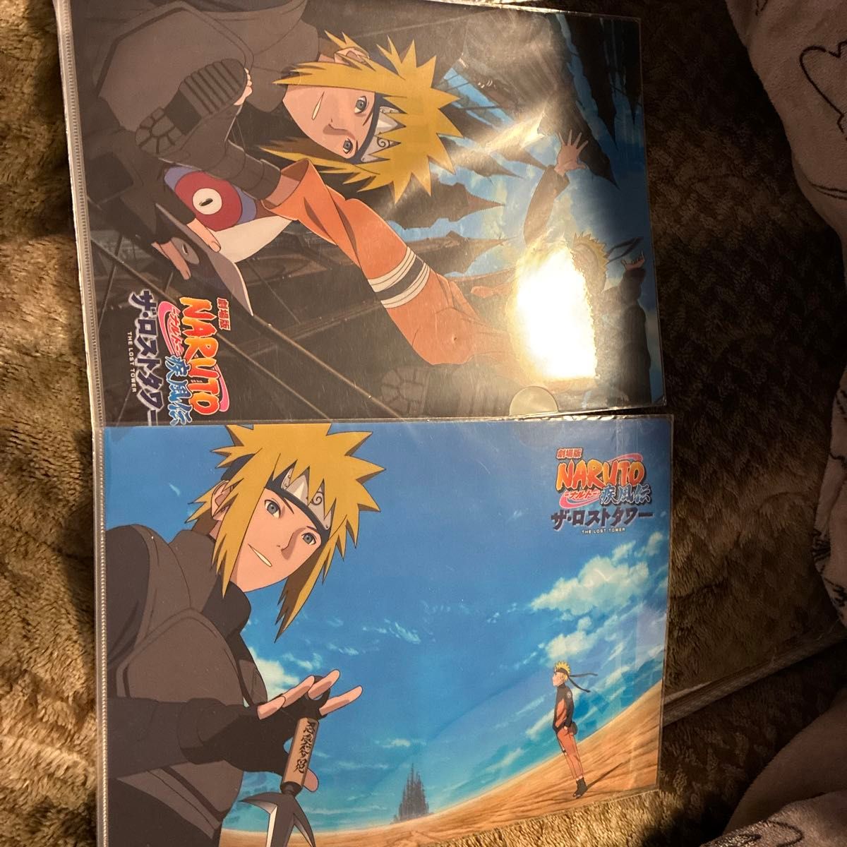 NARUTO 疾風伝 ザ・ロストタワー クリアファイル 2枚セット　火の意思を継ぐ者　未開封二手;物流保障;没有明显的损伤或污渍