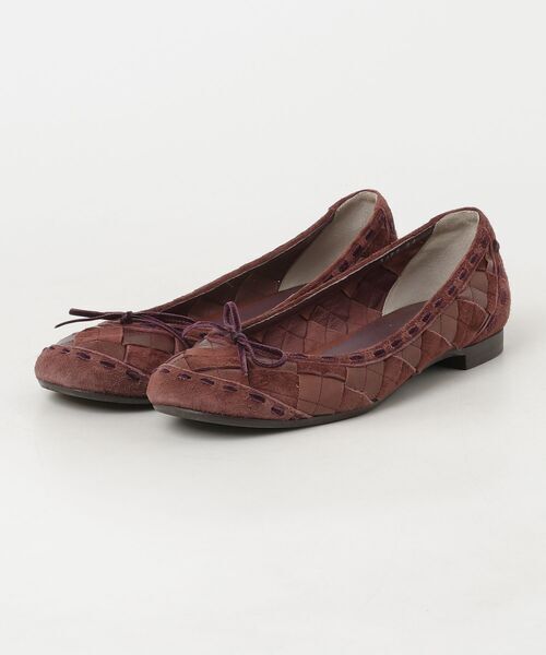 「tsumori chisato WALK」 バレエシューズ 24cm レッド レディース