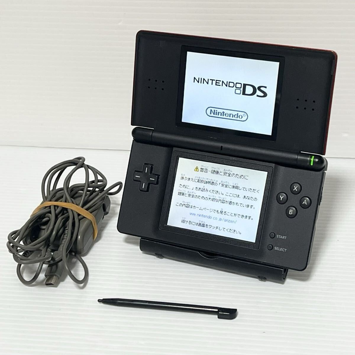 ニンテンドー DS lite 本体 クリムゾンレッド タッチペン 充電器