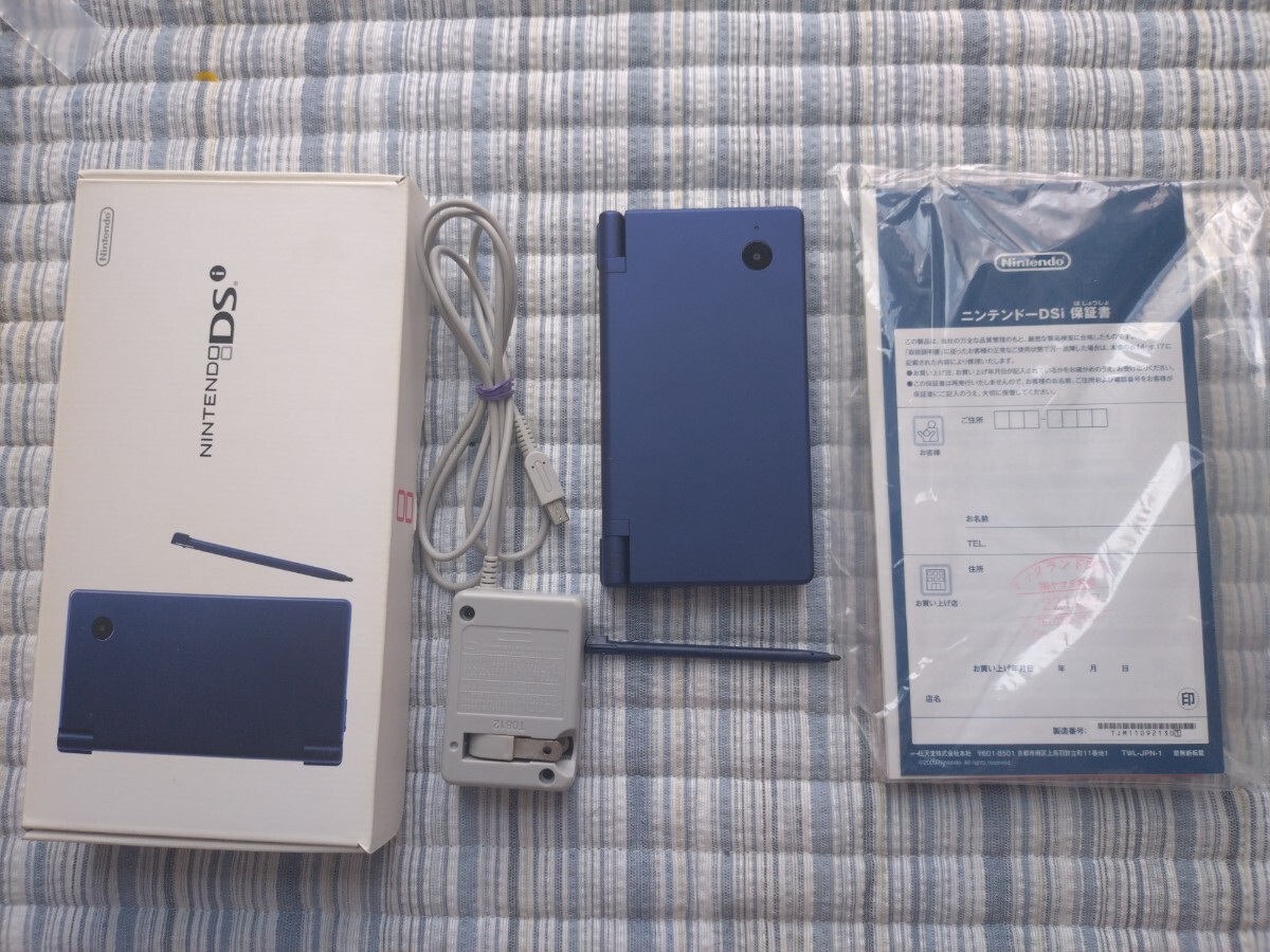 【美品箱説あり】ニンテンドーDSi メタリックブルー二手;物流保障;接近未使用;易碎品;航空禁运