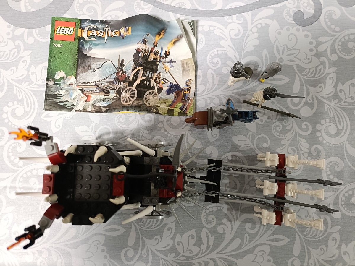 LEGO キャッスル 7092 スケルトン戦車 説明書付き二手;物流保障;没有明显的损伤或污渍