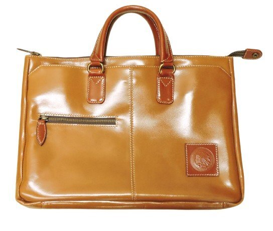 LEATHER CRAFT YOU トートバッグ ブラウン ビジネスバッグ 保存袋付き レザークラフトユー 展示品[C148L444]