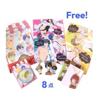 Free! フリー 8点 フィギュア・ナムコ限定クリアファイル・キーホルダー