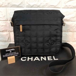 シャネル ニュートラベル ショルダーバッグ メッセンジャーバッグ 黒 正規品