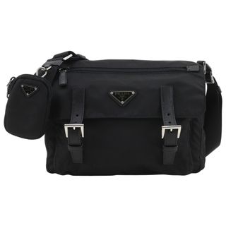 【PRADA】プラダ メッセンジャーバッグ 1BD953 ナイロン NERO 黒 ユニセックス ショルダーバッグ