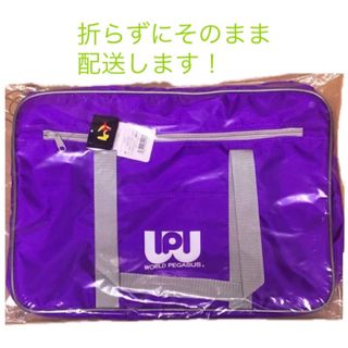 旧ワッペ　WORLD PEGASUS スクールバッグ パープル A4 WP002
