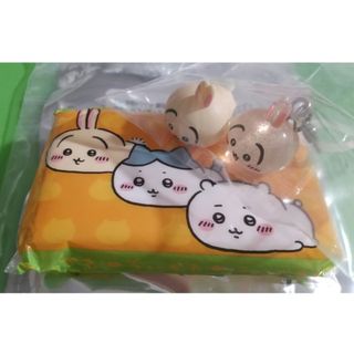 値下 非売品 ちいかわパーク うさぎ キラキラ めじるし + まめまめフィギュア + ミニポケットティッシュ
