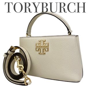 ✨良品 TORY BURCH ブリテン ミニサッチェルバッグ 2way 白系