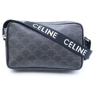 CELINE セリーヌ トリオンフ PVCレザー メッセンジャーバッグ ショルダーバッグ ブラウン