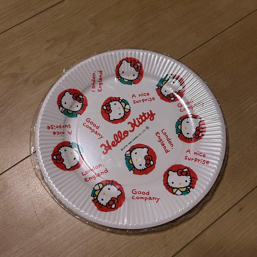 キティ　紙皿　レトロ未使用