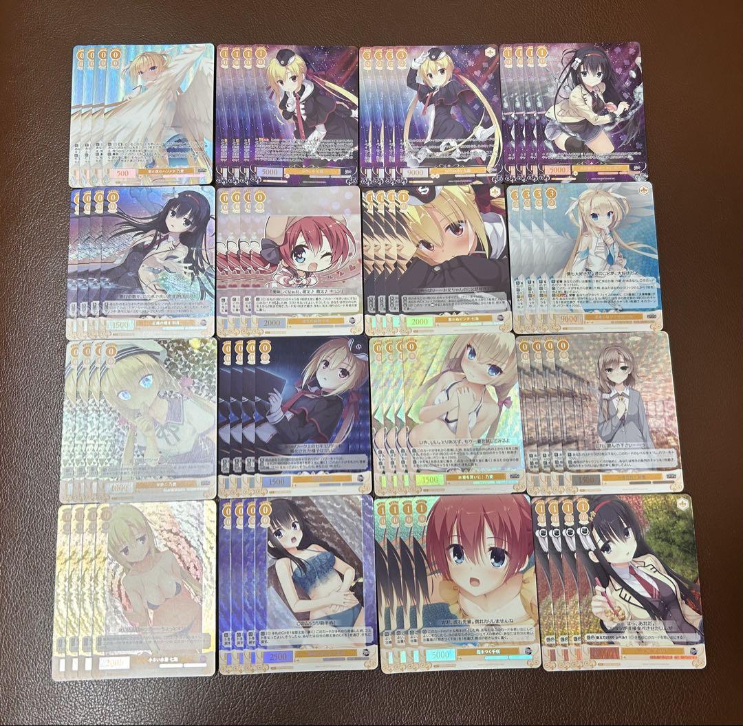 ヴァイスシュヴァルツロゼ ゆずソフト　OFR.SR高レア4コン接近未使用