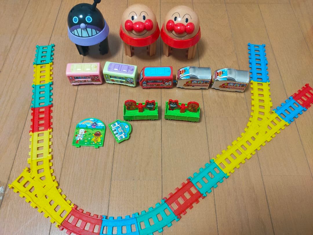 [中古/欠品あり]アンパンマン キャラレール　ガチャガチャANPANMAN KIDS COLLECTION;整体状态不佳