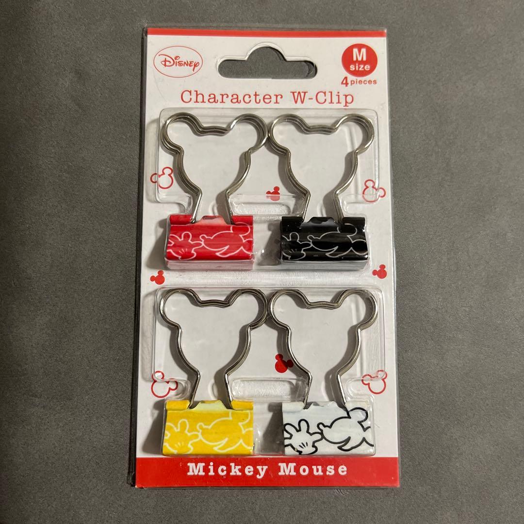 W-Clip ミッキーマウス　Mサイズクリップ　4個入り