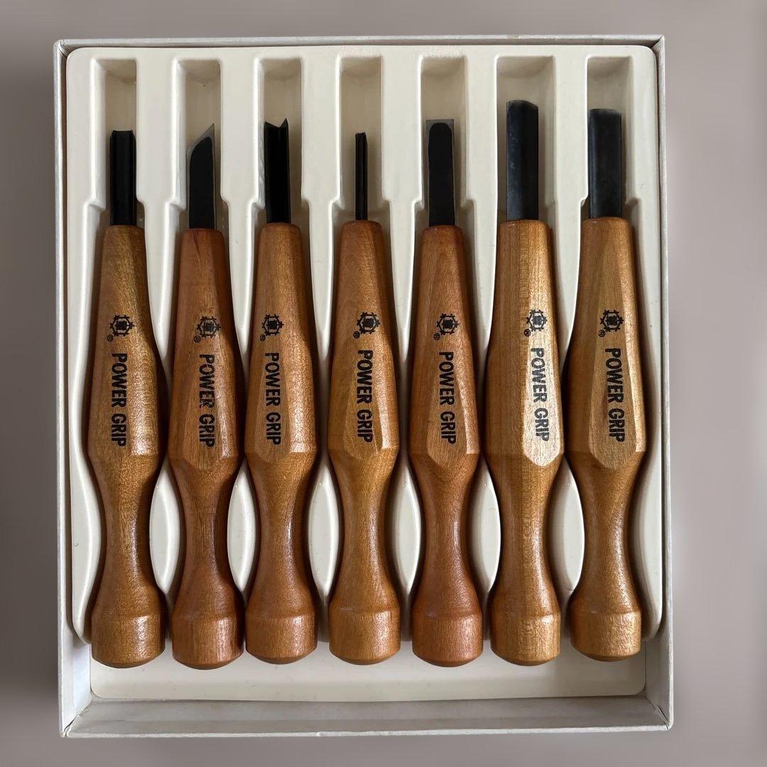 POWER GRIP 彫刻刀 7本セット没有明显的损伤或污渍