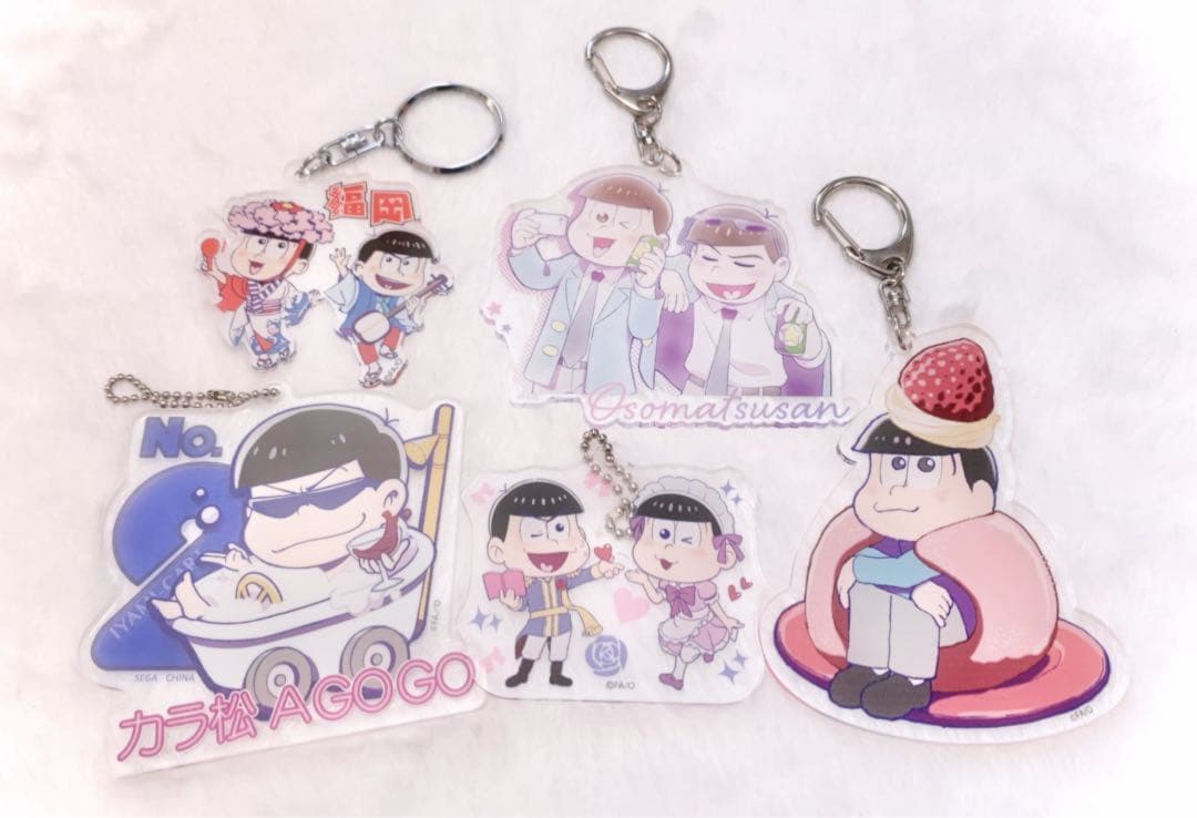 おそ松さん アクリルキーホルダー 5個セット没有明显的损伤或污渍