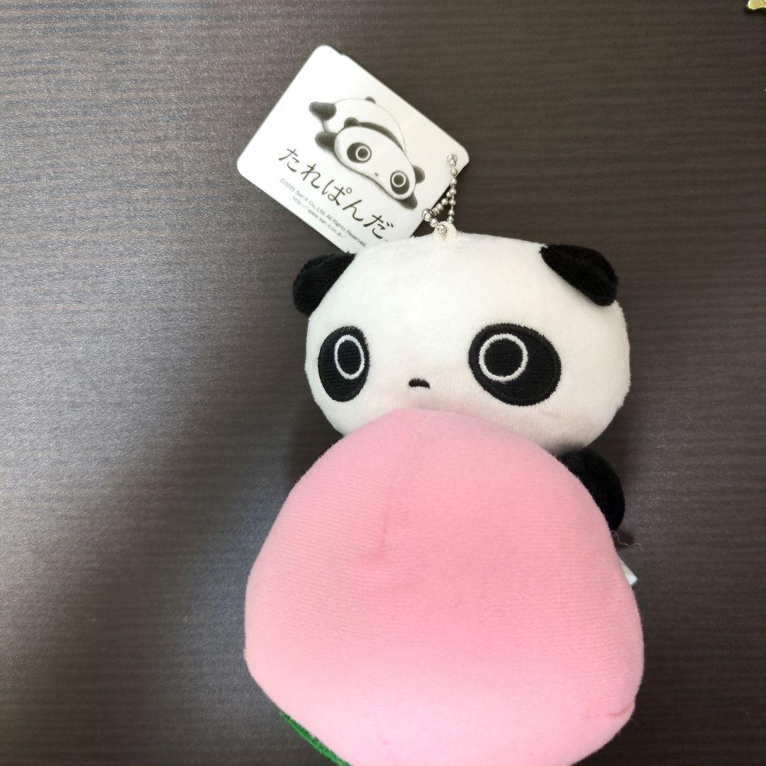 たれぱんだ ボールチェーン付き フルーツ ぬいぐるみ 桃 ピーチ