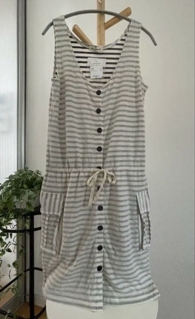 ハートマーケット ボーダー ワンピース チュニック M