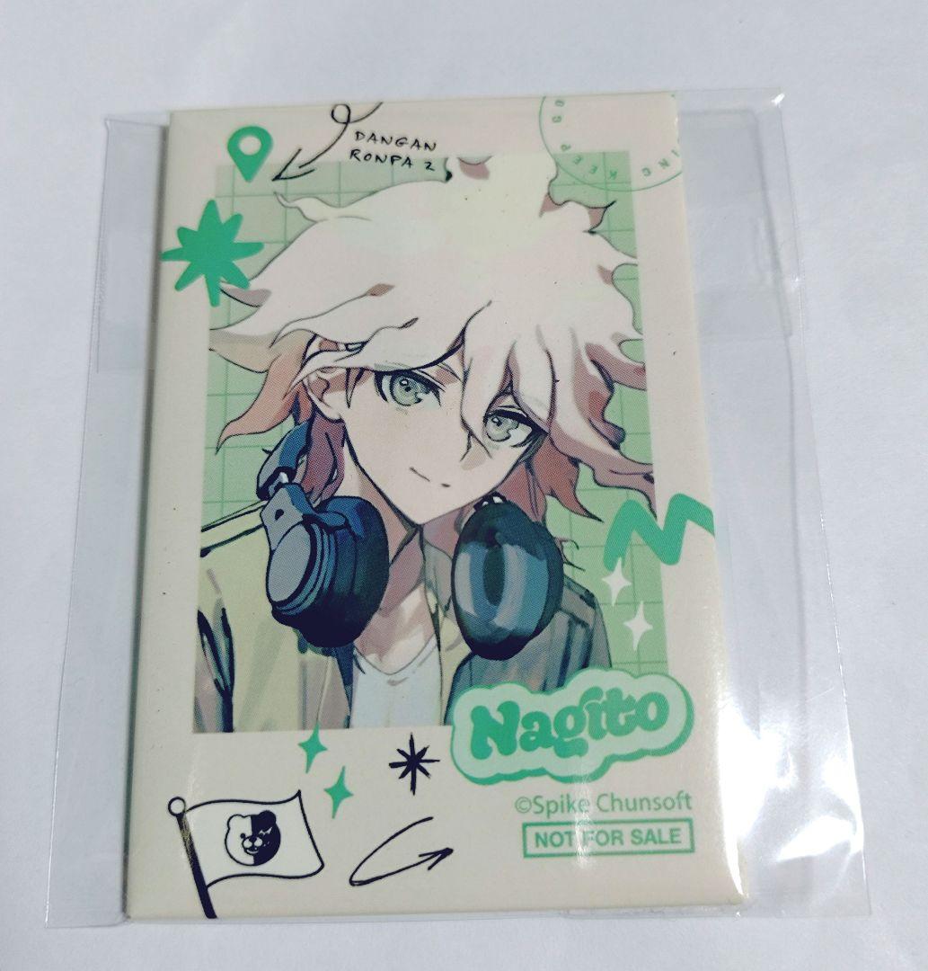 JR東海×ダンガンロンパシリーズ　アニメイト限定　非売品スクエア缶バッジ　狛枝未使用