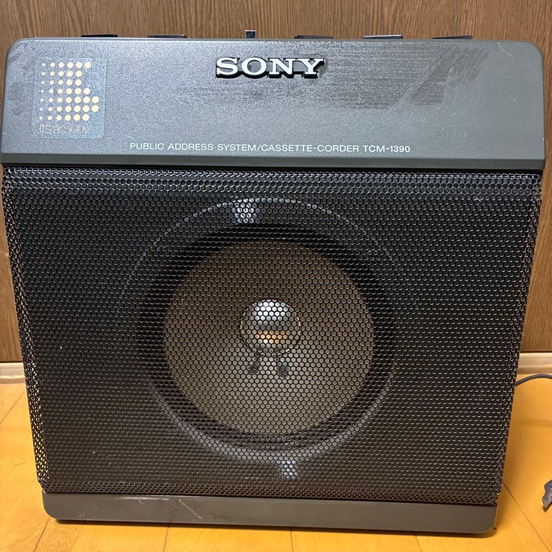 SONY カセット・コーダー TCM-1390 当時物　ラジカセSONY;有损伤或污渍