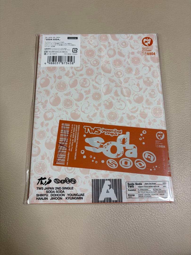 TWS SODASODA CD アルバム 初回限定盤A 開封済み