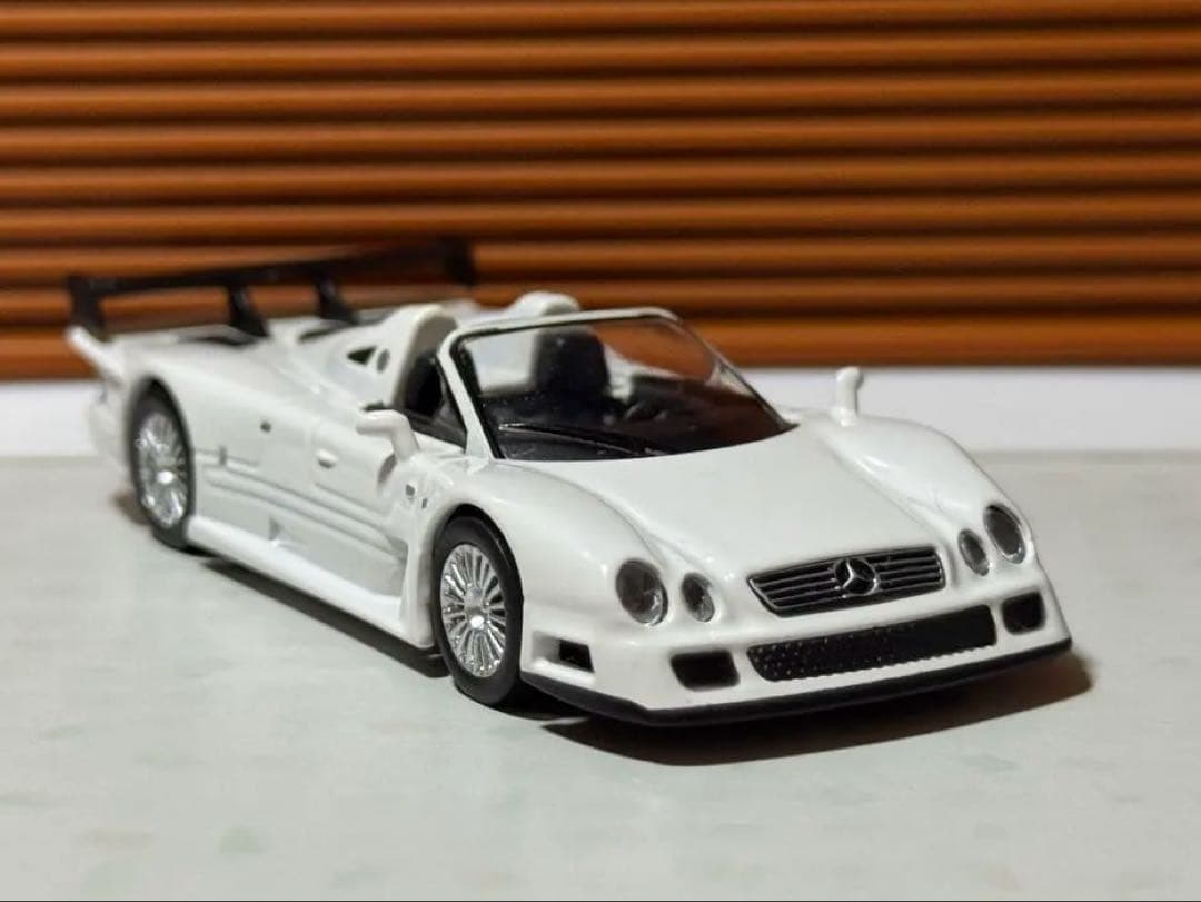 京商1/64 メルセデスベンツ CLK GTR Roadster White京商;没有明显的损伤或污渍