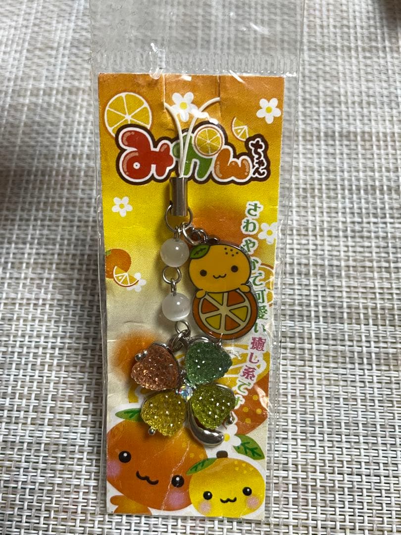みかんキャラクター ストラップ