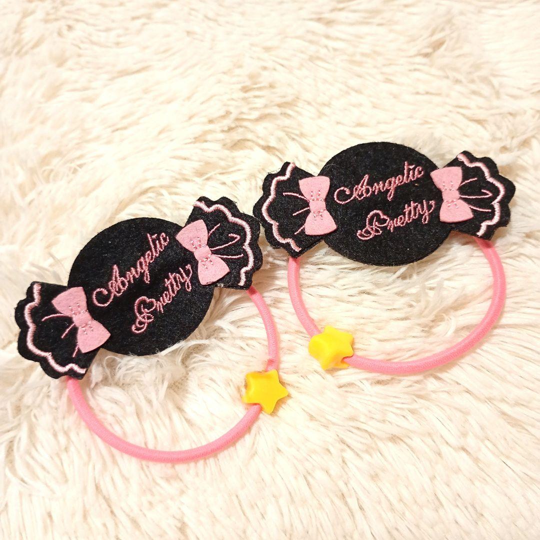 希少 Angelic Pretty キャンディ リボン ヘアゴム ロリータAngelic Pretty;没有明显的损伤或污渍