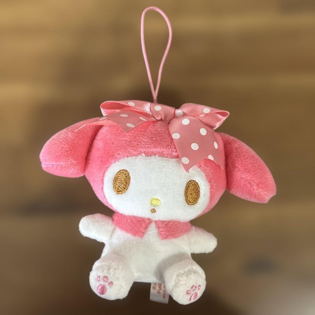 My Melody ぬいぐるみ リボン付き