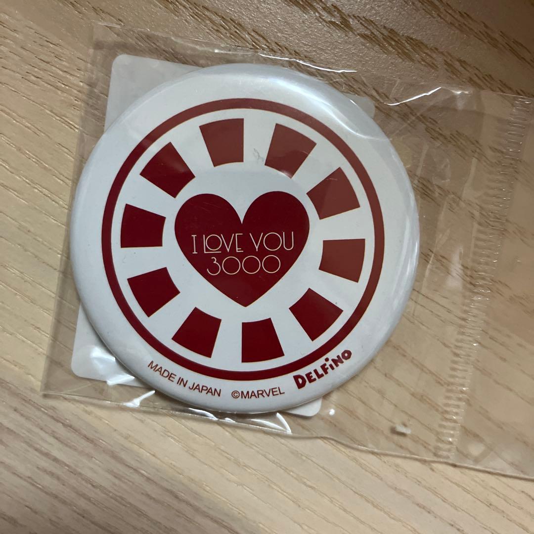 アベンジャーズ　アイアンマン　トニー・スターク　LOVE3000 缶バッジ未使用