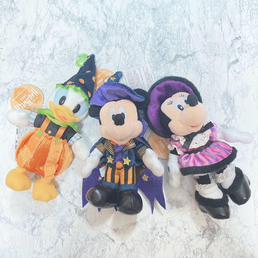 ディズニー　ハロウィン2022 マスコット　ぬいぐるみバッジ未使用