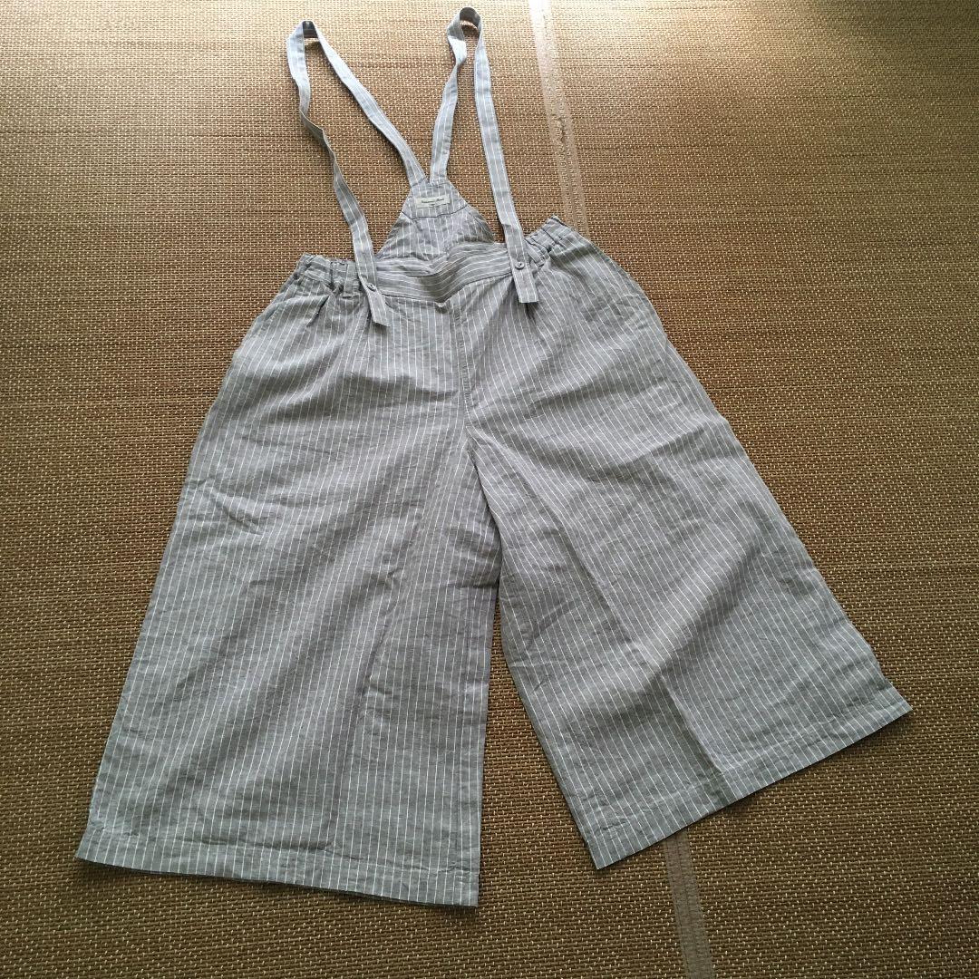 sm2  サスペンダー付ストライプ ワイドパンツ