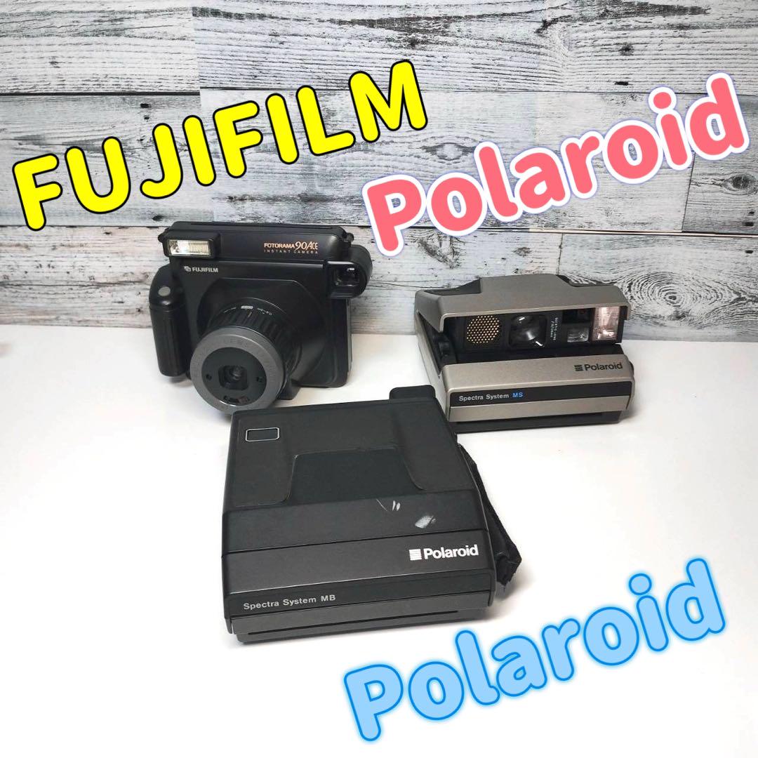 【ジャンク】Polaroidポラロイド FUJIFILM カメラまとめ売りポラロイド;有损伤或污渍