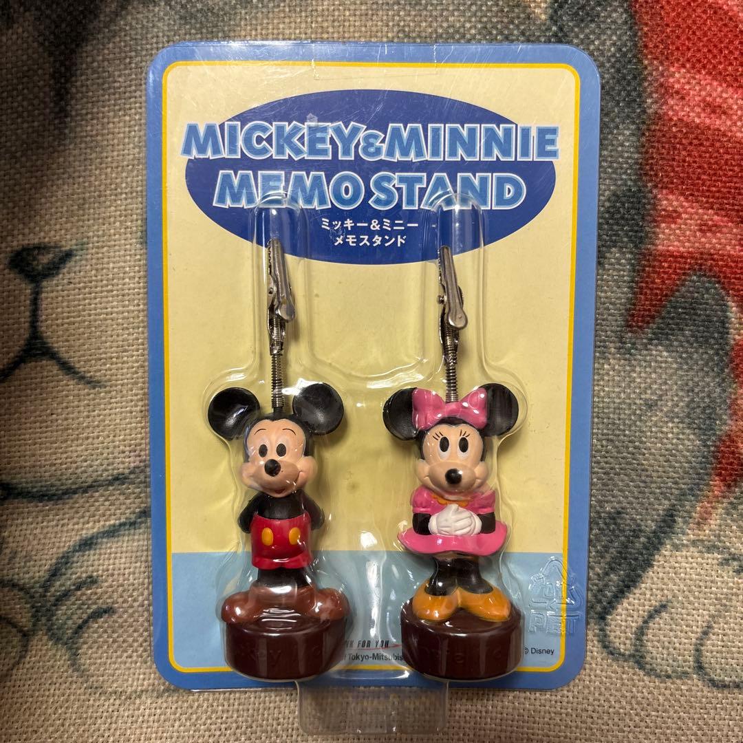 非売品　ミッキー & ミニー メモスタンド
