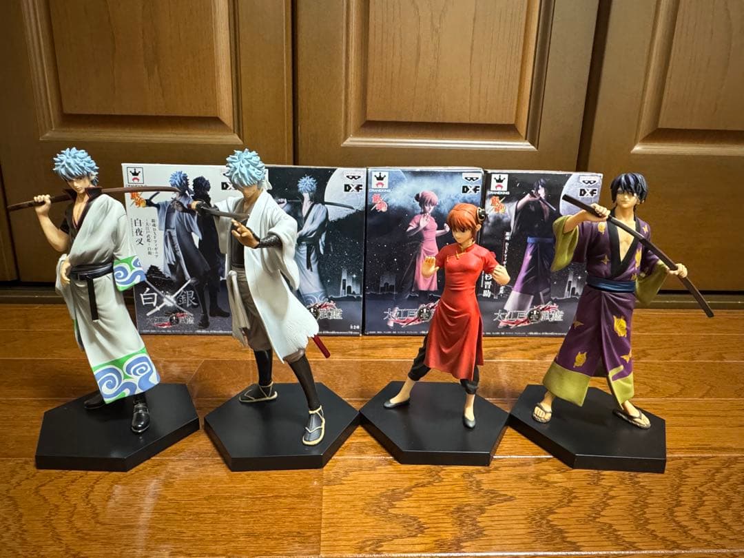 銀魂 DXF 大江戸武鑑　フィギュア　銀時 白夜叉 神楽 高杉晋助　4個セット