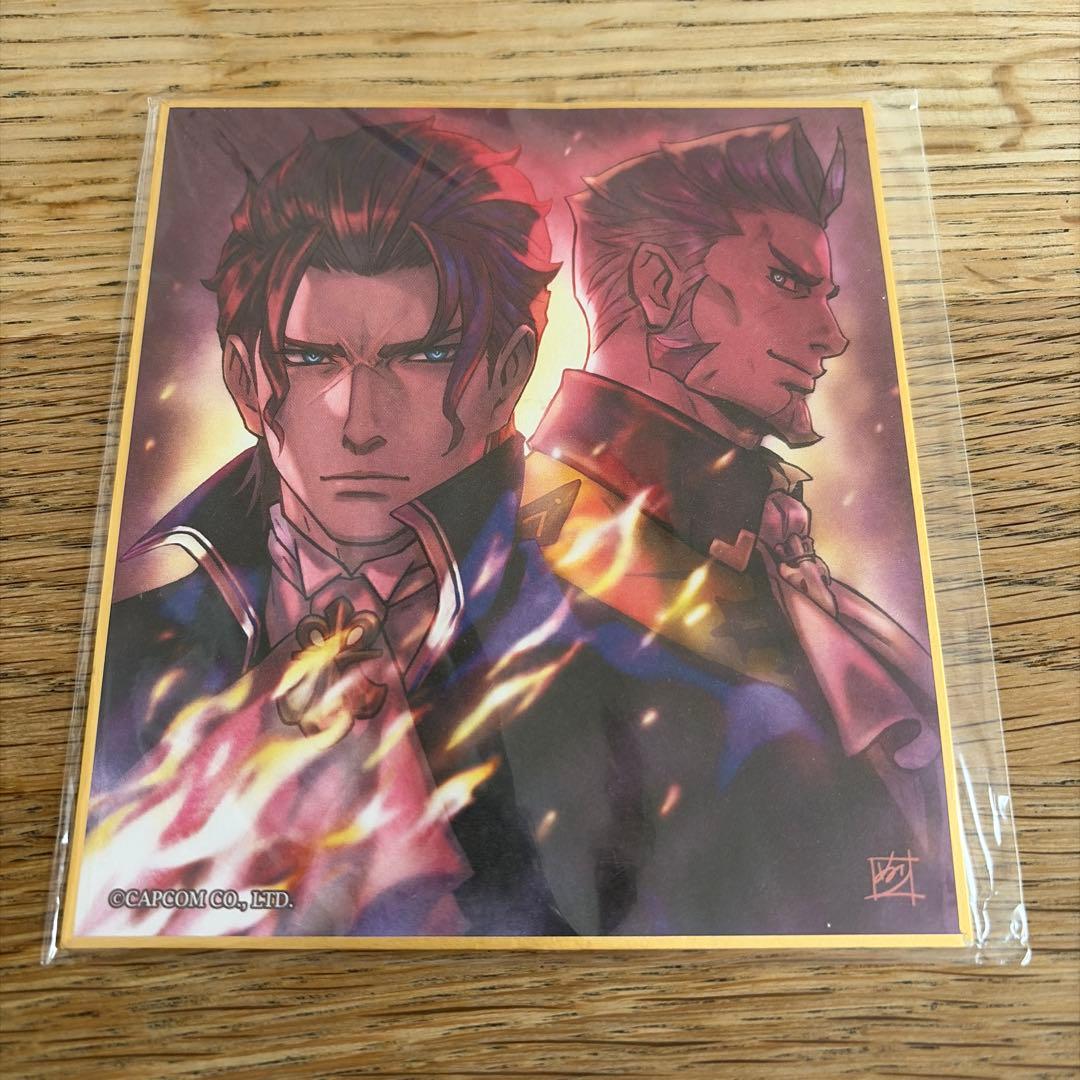 大逆転裁判1&2 イーカプコン限定「塗 和也」描き下ろしミニ色紙