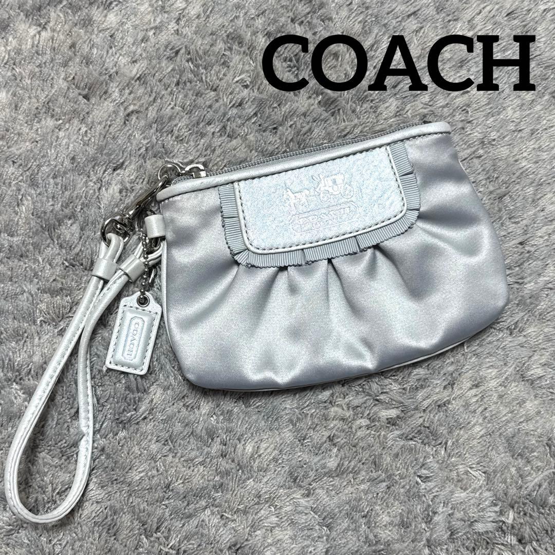 COACH コーチ ポーチ 小物入れ グレーCOACH;没有明显的损伤或污渍
