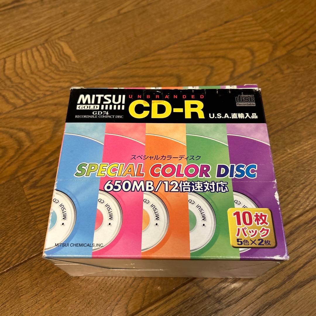 【未開封】MITSUI GOLD CD-R GD74 10枚 650MB USA三井化学;未使用