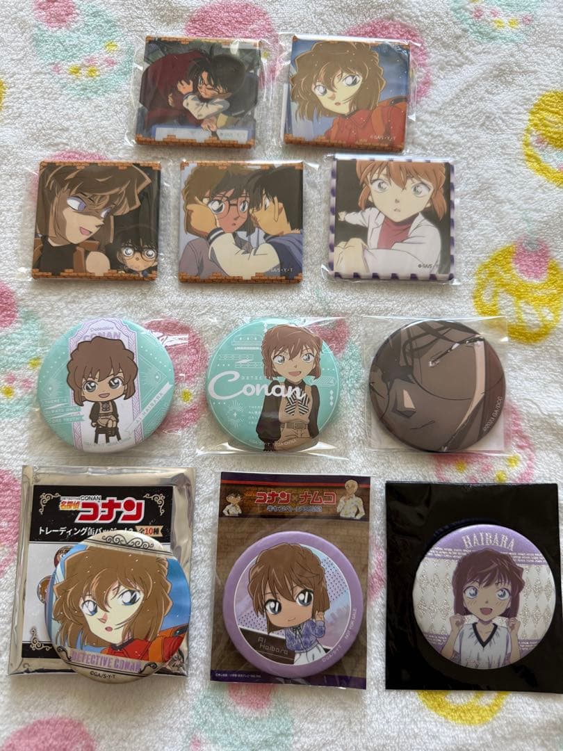 名探偵コナン 灰原哀 缶バッジセット接近未使用