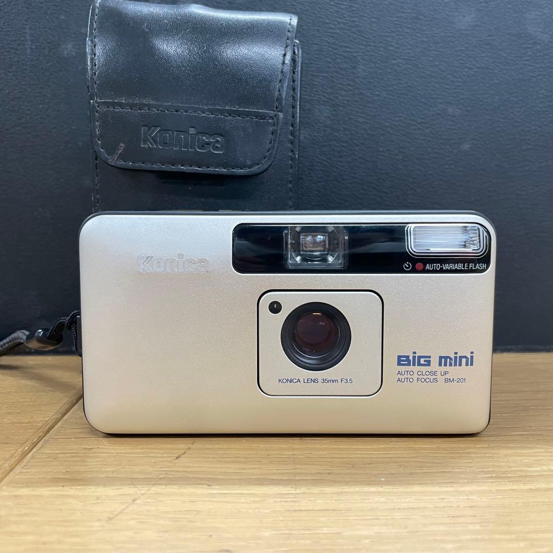 Konica Big mini BM-201 コンパクトフィルムカメラコニカミノルタ;有些许损伤或污渍